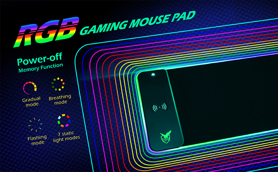 wireless charging mouse pad