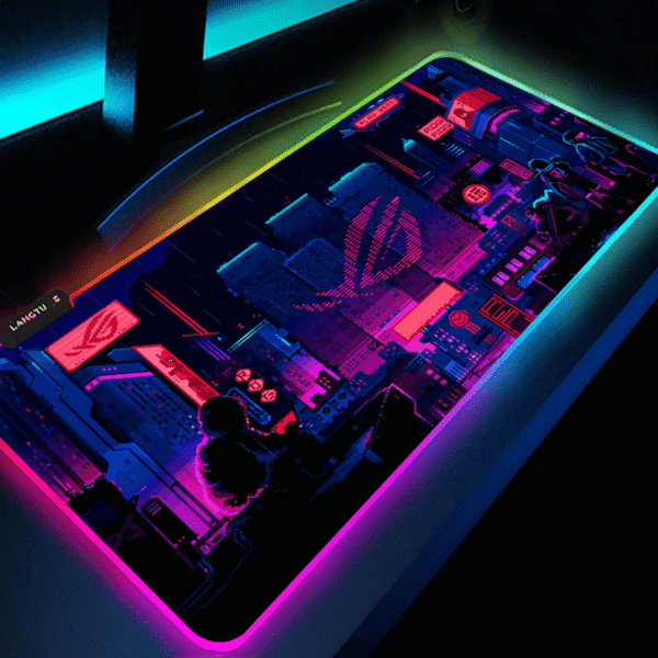 City LED Gaming Smooth Surface Mouse Pad