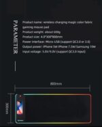 Wireless Charging RGB Gaming Mouse Pad