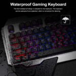 Wireless Gaming Keyboard  Mouse and Large RGB Mouse Pad